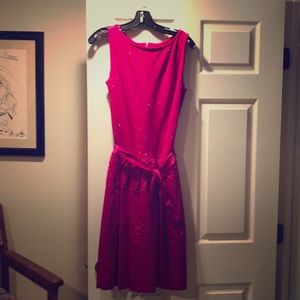 St John Raspberry Cocktail Dress